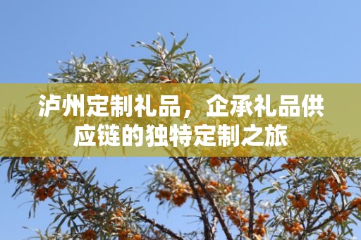 泸州定制礼品，企承礼品供应链的独特定制之旅